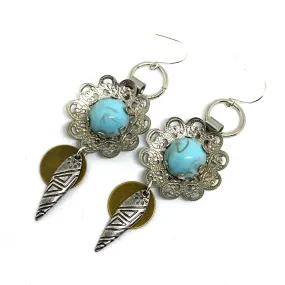 Western Tribal Dangle Earrings