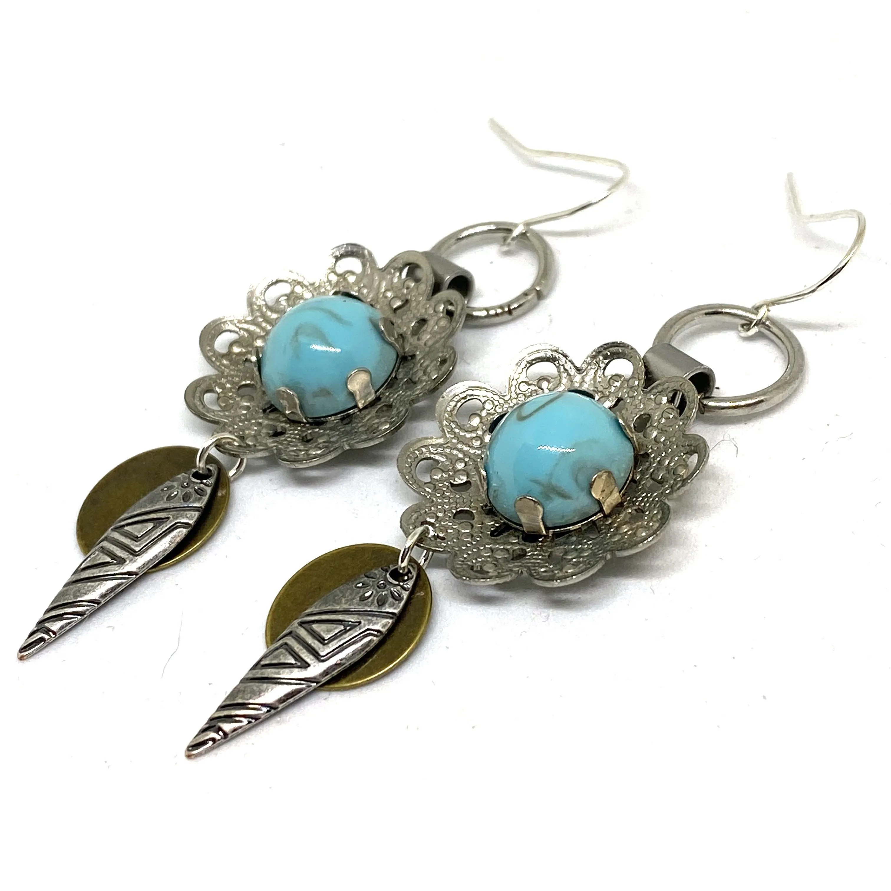 Western Tribal Dangle Earrings