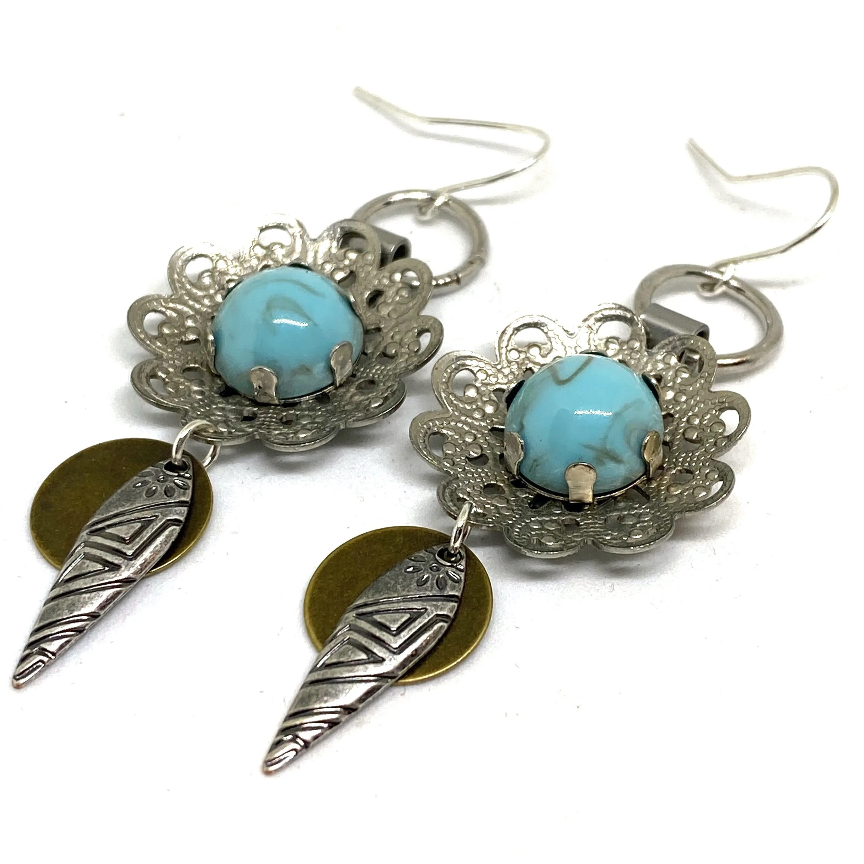 Western Tribal Dangle Earrings