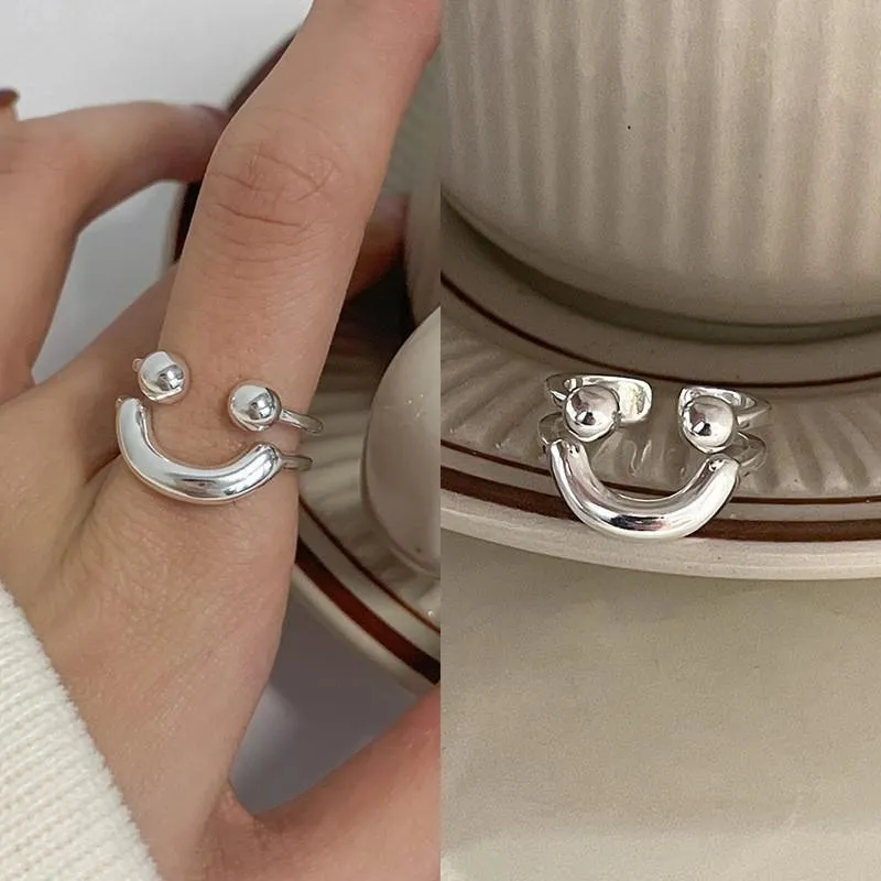 Wholesale 925 silver plate plain ring, high-end, versatile and adjustable opening