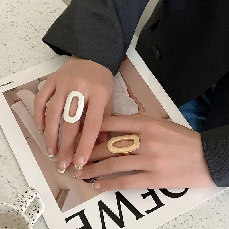 Wholesale Adjustable Alloy Creative Geometric Rings