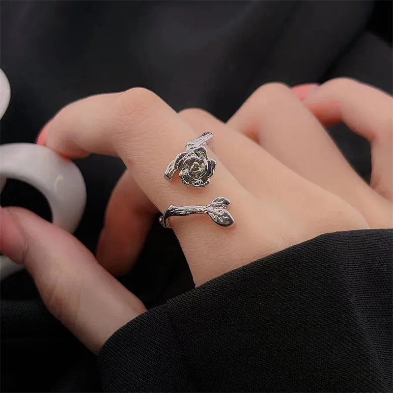 Wholesale Colorless Rose Copper Rings