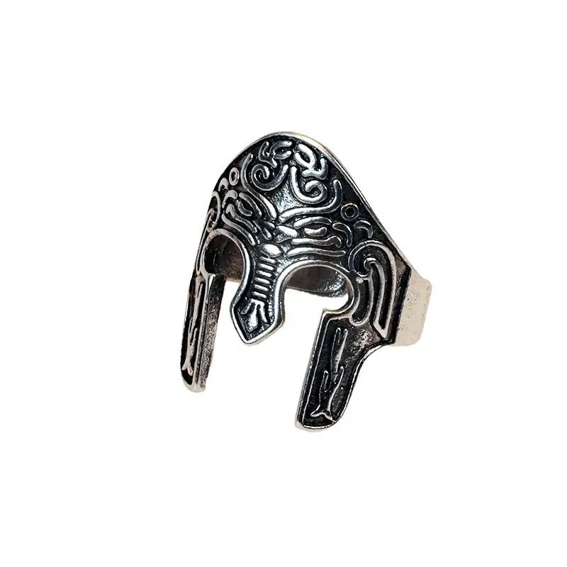 Wholesale Empire Helmet Titanium Steel Open Ring