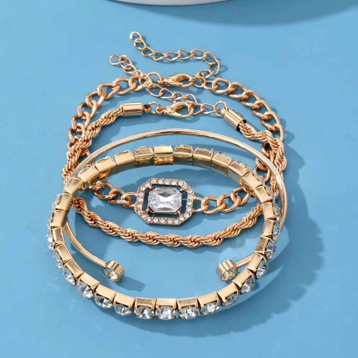 Wholesale Full Diamond Vintage Bracelet Set