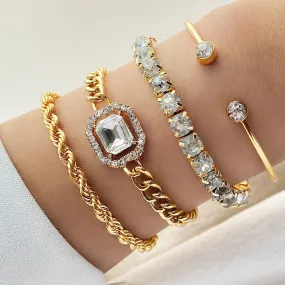 Wholesale Full Diamond Vintage Bracelet Set