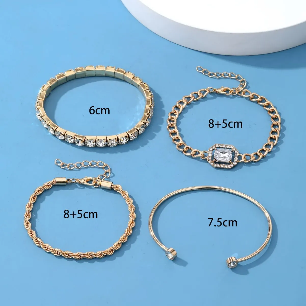 Wholesale Full Diamond Vintage Bracelet Set