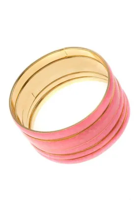 Wide Layered Bangle Bracelets