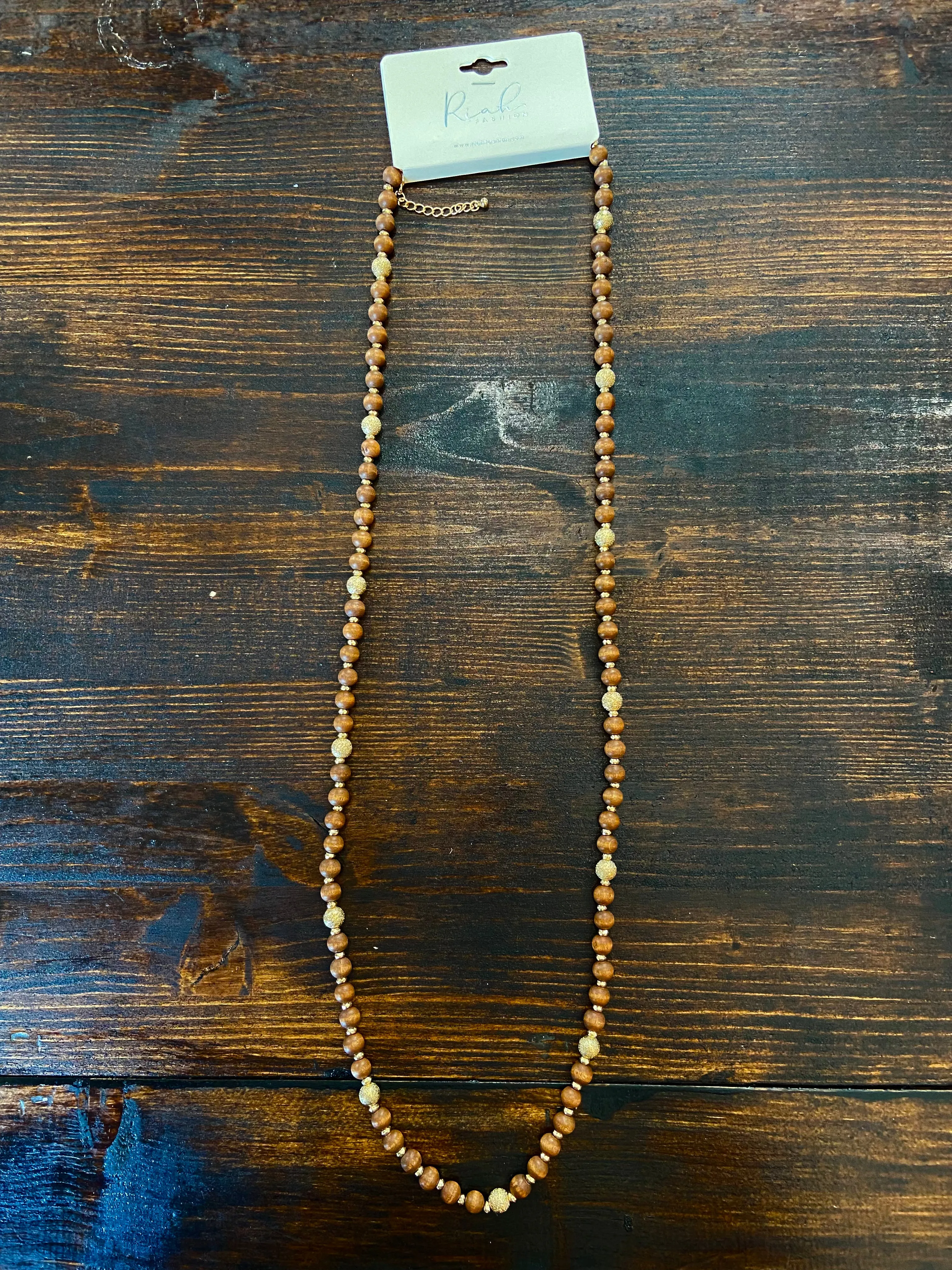 Wood Beaded Necklaces