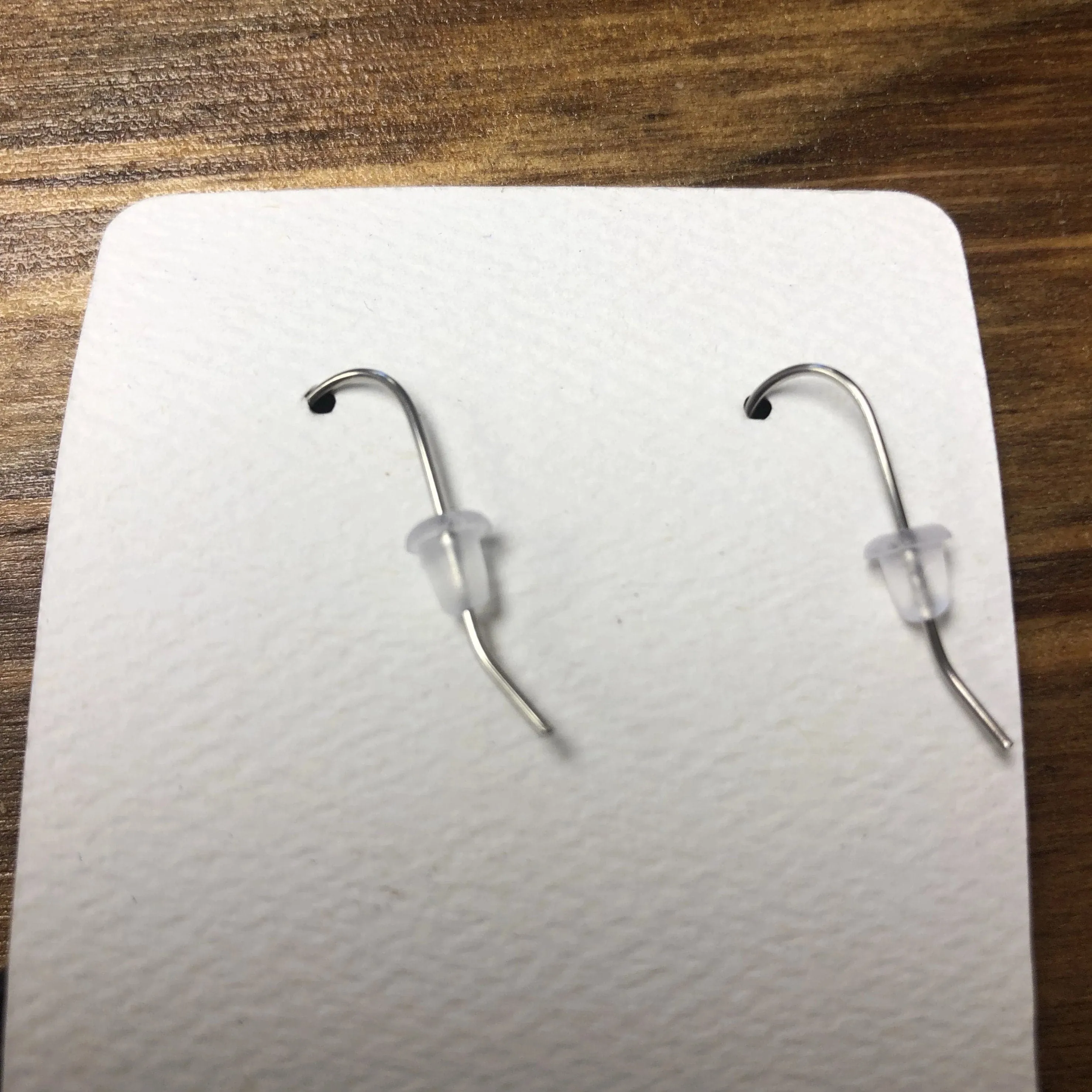Wooden Leaf Dangle Earrings. Stained Birch Wood Laser Cut Earrings.